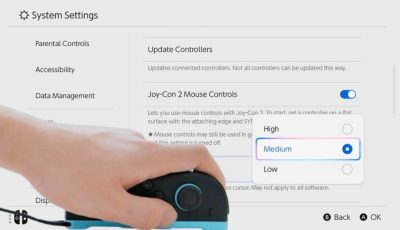 【朗報】Switch2のマウス感度、三段階で調整出来る模様