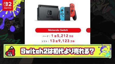 Switch2は初代Switchの売上を超えるのか